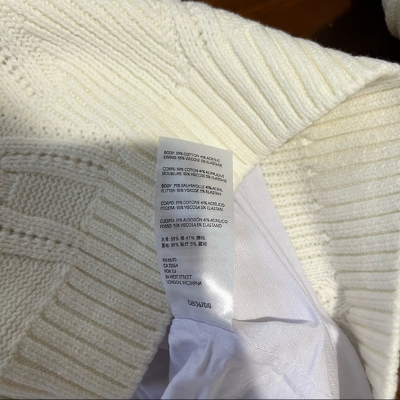 NWT Maeve Anthropologie Cable Knit Sweater Top/Skirt Set Sz Medium - Picture 9 of 11